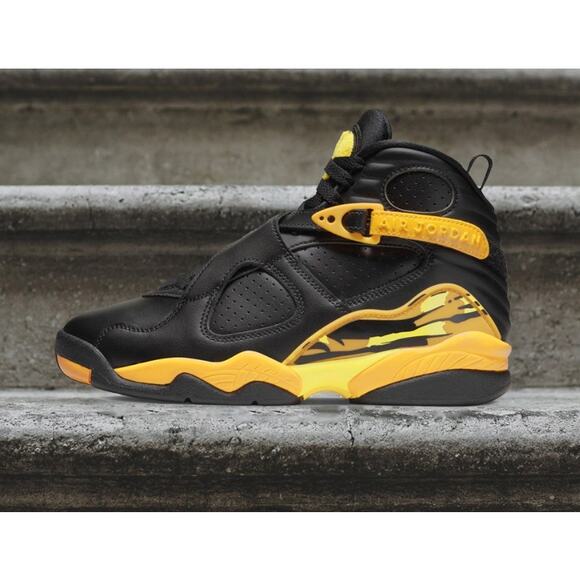 NEW NIKE AIR JORDAN 8 RETRO TAXI BLACK YELLOW CI1236 007 WOMENS SIZE - 8 - Picture 16 of 16
